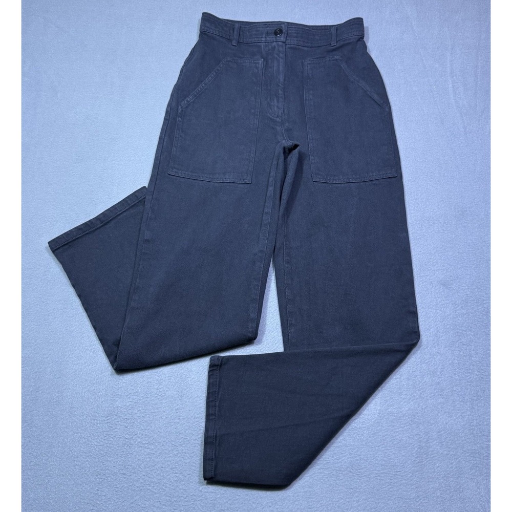 Aritzia Wilfred Free Pants Womens 2 (26x30) Black Utility Boho Bareback Highrise